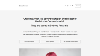 Screenshot of gracenewmantherapy.com