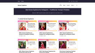 Thumbnail of sareecaptions.com
