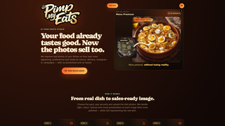 Screenshot of pimpmyeats.com