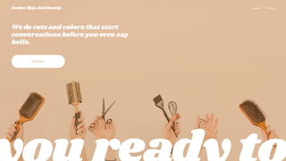 Screenshot of evolveskinandbeauty.net