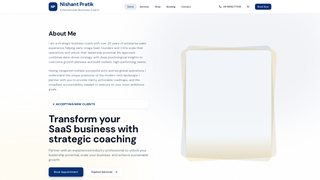 Screenshot of nishantpratik.com