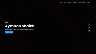 Thumbnail of aymaanshaikh.com