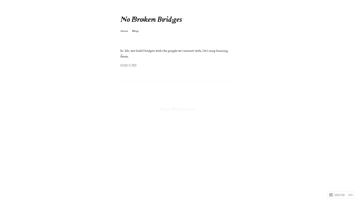 Thumbnail of nobrokenbridges.com