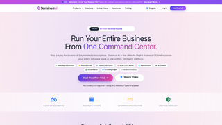 Screenshot of saminusai.com