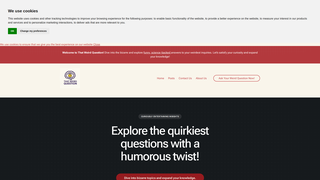Screenshot of thatweirdquestion.com