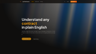 Screenshot of justtheterms.com