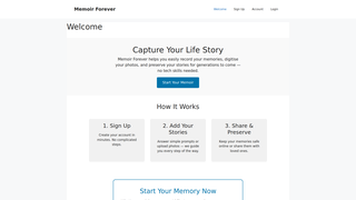 Thumbnail of memoirforever.com