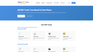 Thumbnail of ultrapdftools.com