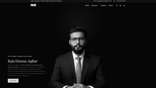 Screenshot of rajahamzaasghar.com