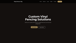 Screenshot of vinylfencecity.com