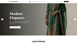 Screenshot of sidyacreations.com