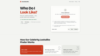 Screenshot of whodoilooklike.org