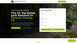 Screenshot of sonomacountiesjunkremoval.com