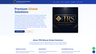 Screenshot of trsbharatexports.com