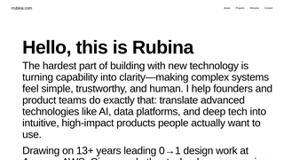 Thumbnail of rrubina.com