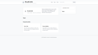 Thumbnail of readlittle.com