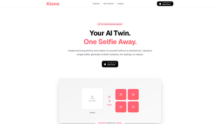 Screenshot of getklone.app
