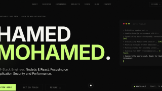Screenshot of hamedmohamed.dev