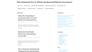 Thumbnail of pxggolfballs.com