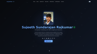 Screenshot of sujeethsr.com