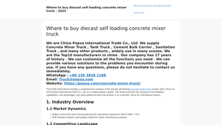 Thumbnail of wheretobuydiecastselfloadingconcretemixertruck.com