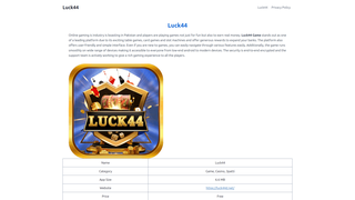 Thumbnail of luck44d.net