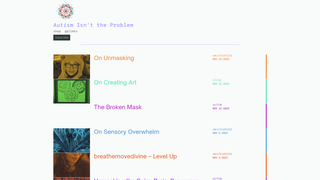 Screenshot of autismisnttheproblem.com