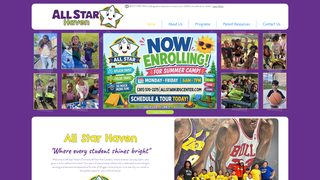 Screenshot of allstarhaven.org