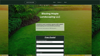 Thumbnail of blazingmaplelandscapingllc.com