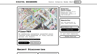 Screenshot of digitalbackrooms.com