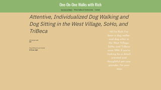 Thumbnail of oneononewalkswithrich.com