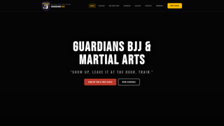 Screenshot of guardiansjiujitsu.com