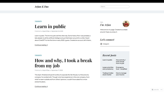 Thumbnail of arjunkdas.com
