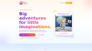 Screenshot of happytalesai.com