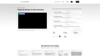 Screenshot of traceandanchor.com