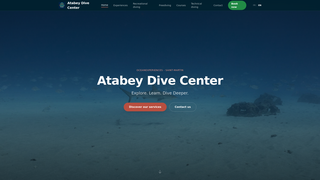 Screenshot of atabeydivecenter.com