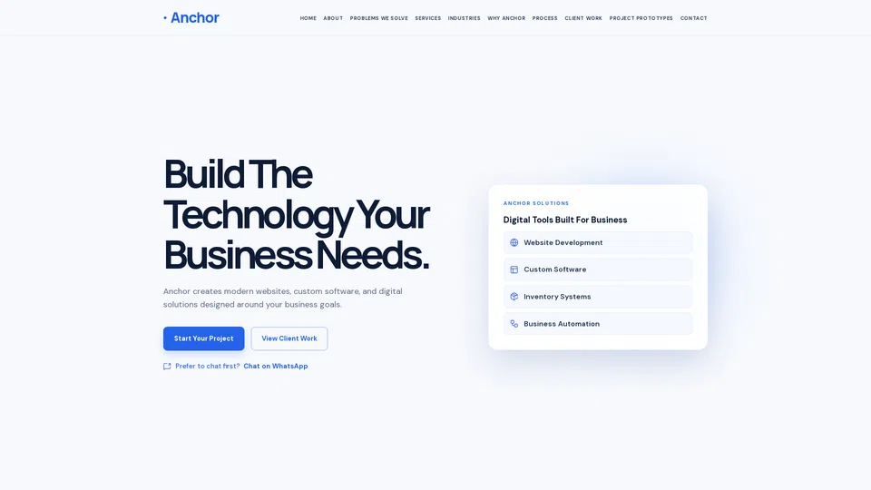 Screenshot of anchorstuds.com