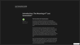 Thumbnail of lastgenerationguide.com