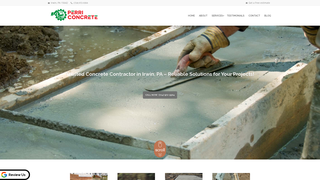 Screenshot of frankperriconcrete.com
