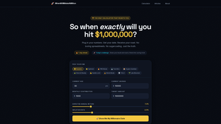 Screenshot of whenwillimakeamillion.com