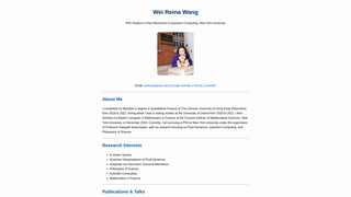 Thumbnail of weireinawang.com