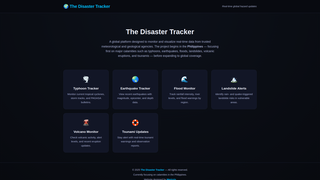 Thumbnail of thedisastertracker.com