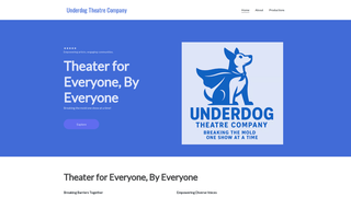 Thumbnail of underdogtheatrecompany.com