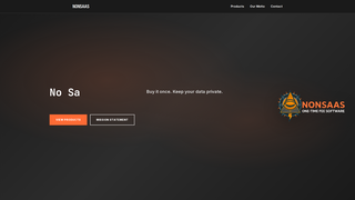 Screenshot of non-saas.com