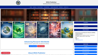 Screenshot of irgspublisher.com