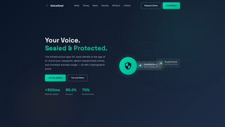 Screenshot of voiceseal.io