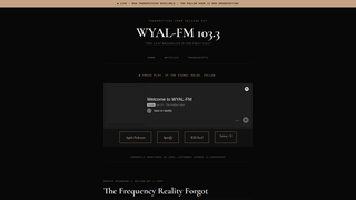 Screenshot of wyalfm.com