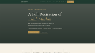 Screenshot of sahihimuslim.com