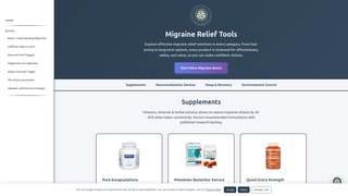 Thumbnail of migrainerelieftools.com
