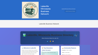 Thumbnail of lakevillemnbusinessnetwork.com